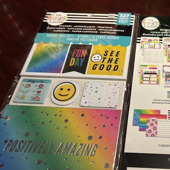 Happy Planner - Multi Accessory Pack - 327 pieces- Radiate Positivity - NEW - Picture 3 of 3